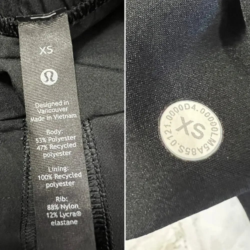 Lululemon Men's ABC Warpstreme Jogger SIZE XS Black Pants Drawstring Pockets